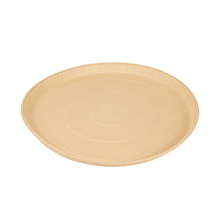 Image MOULES RONDS ENFOURNER  150 G/M2 Ø 30x1,5 CM NATUREL PAPIER SILICONE (400 UNITÉ) #1