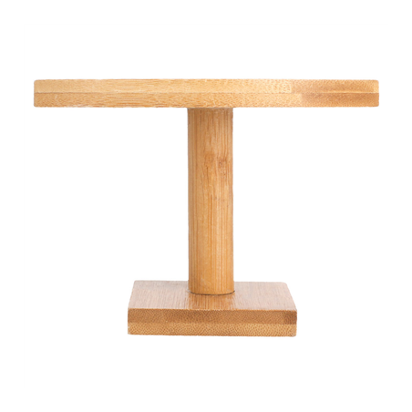 DISPLAY 2 CONES  13x7,5x9 CM NATUREL BAMBOU (1 UNITÉ)