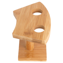 Image DISPLAY 2 CONES  13x7,5x9 CM NATUREL BAMBOU (1 UNITÉ) #3