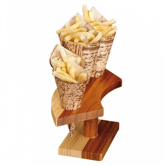 Image DISPLAY 4 CÔNES  26x10,5x9 CM NATUREL BAMBOU (1 UNITÉ) #4