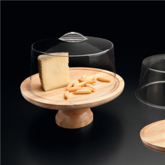 Image BASE POUR COUPOLE 181.52  Ø 33x13 CM NATUREL BOIS (1 UNITÉ) #4