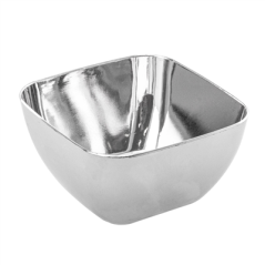 Image MISE EN BOUCHE "RAMEQUIN" 60 ML 5,7x5,7x3,2 CM ARGENTE PS (500 UNITÉ) #1