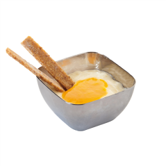 Image MISE EN BOUCHE "RAMEQUIN" 60 ML 5,7x5,7x3,2 CM ARGENTE PS (500 UNITÉ) #4