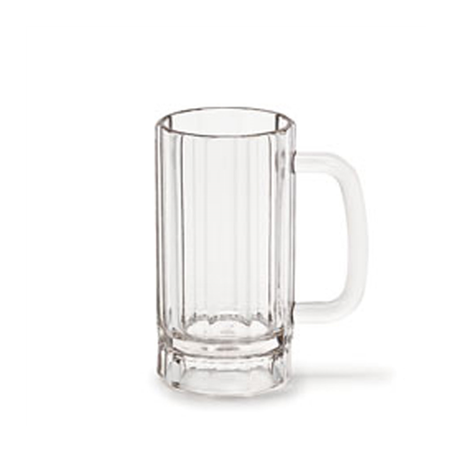 Image CHOPES À BIÈRE 365 ML Ø 7,3/6,6x13 CM TRANSPARENT POLYCARBONATE (12 UNITÉ) #1