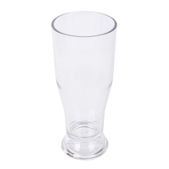 Image GOBELETS À BIÈRE BASE ÉPAISSE 340 ML Ø 7/5,9x16,5 CM TRANSPARENT POLYCARBONATE (36 UNITÉ) #1