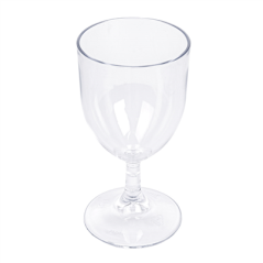 Image VERRES À PIED À VIN 175 ML Ø 6,8/6,6x13,5 CM TRANSPARENT POLYCARBONATE (12 UNITÉ) #1
