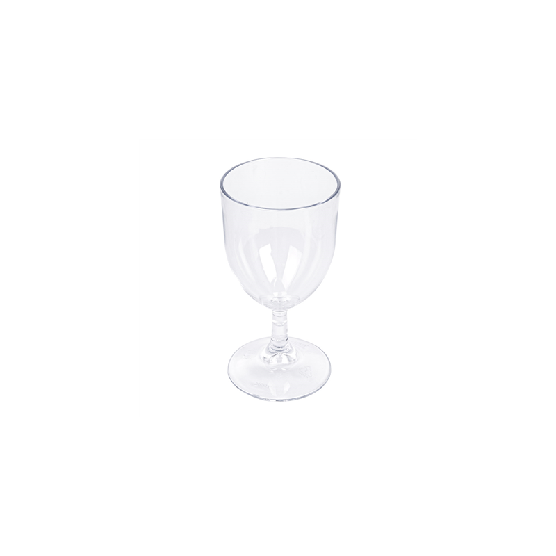 VERRES À PIED À VIN 175 ML Ø 6,8/6,6x13,5 CM TRANSPARENT POLYCARBONATE (12 UNITÉ)