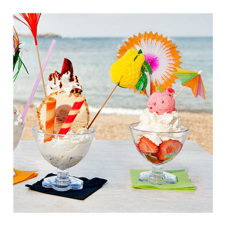 GOBELETS À GLACE 215 ML Ø 9,9/6,7x9 CM TRANSPARENT POLYCARBONATE (36 UNITÉ)