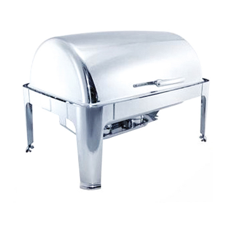 Image CHAFING DISH GASTRONORM 1/1 9 L 64x48,5x44 CM ARGENTE INOX (1 UNITÉ) #1