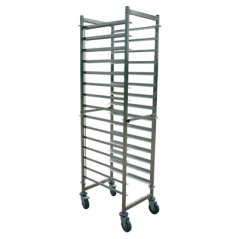 Image CHARRIOT PÂTISSIER 16 NIVEAUX 'ARROW'  47x60x178 CM ARGENTE INOX (1 UNITÉ) #1