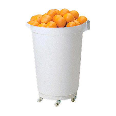 Image CONTENEUR BLANC AVEC COUVERCLE 120 L Ø 56,5x72 CM BLANC PEHD (1 UNITÉ) #1