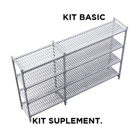 Image SUPPLÉMENTAIRE ÉTAGÈRE WINDSHELVING 'ARROW'  45,5x122x180 CM GRIS ACIER (1 UNITÉ) #1