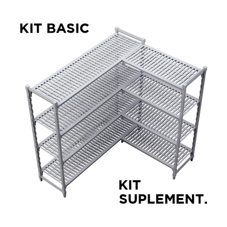 SUPPLÉMENTAIRE ÉTAGÈRE WINDSHELVING 'ARROW'  45,5x122x180 CM GRIS ACIER (1 UNITÉ)