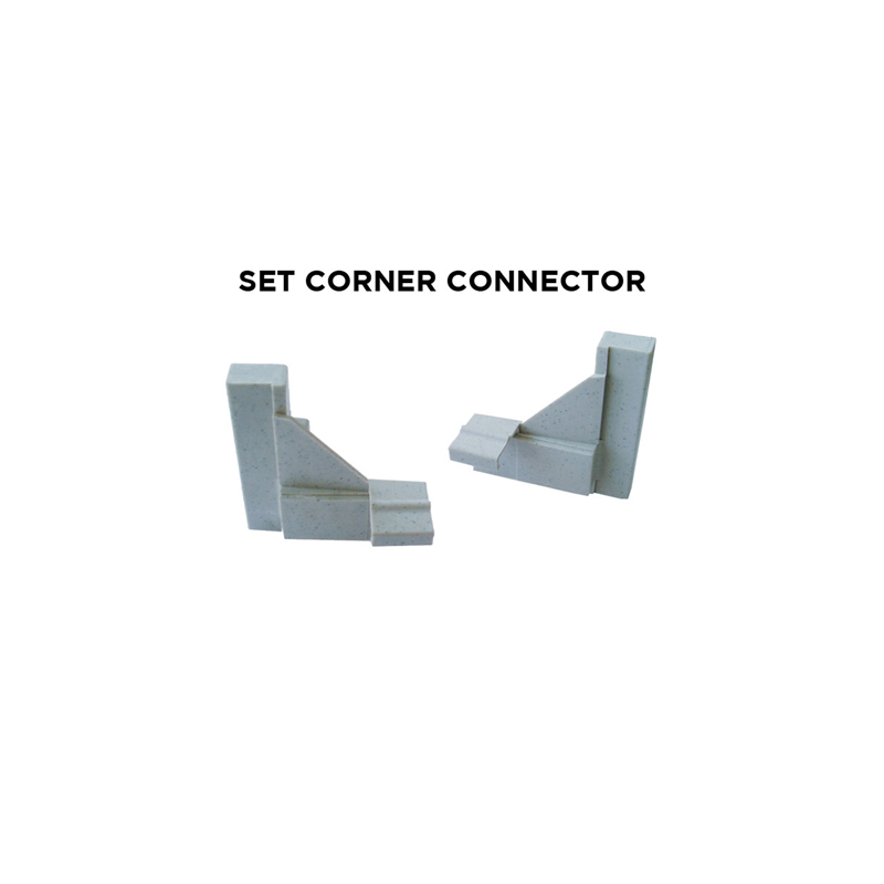 SET 2 CONNECTEURS D'ANGLE PLASTIQUE (1 UNITÉ) SET 2 CONNECTEURS D'ANGLE PLASTIQUE (1 UNITÉ)