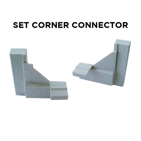 Image SET 2 CONNECTEURS D'ANGLE   PLASTIQUE (1 UNITÉ) #1