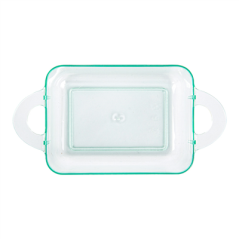 Image MISE EN BOUCHE RÉUTILISABLES AVEC ANSES  9,6x5x3,5 CM VERT D'EAU PS (576 UNITÉ) #3