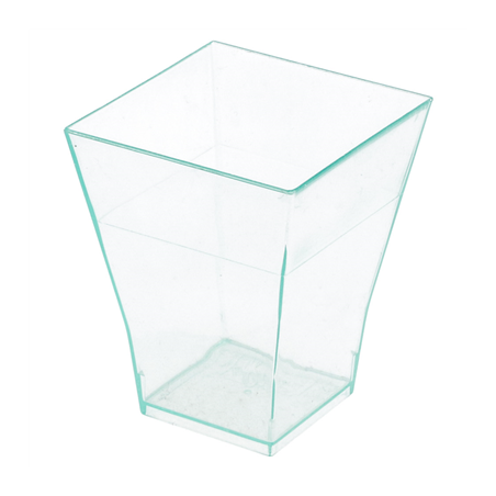 Image MISE EN BOUCHE RÉUTILISABLES 'BOUQUET'  4,5x4,5x5,5 CM VERT D'EAU PS (576 UNITÉ) #1