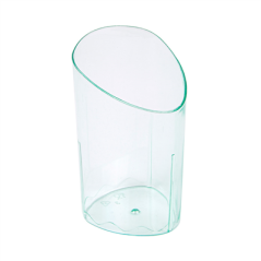 Image MISES EN BOUCHE RÉUTILISABLES "CYLINDRE"  4,7x4,7x8,1 CM VERT D'EAU PS (600 UNITÉ) #1