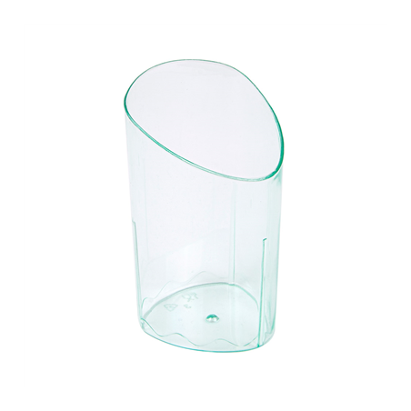 Image MISES EN BOUCHE RÉUTILISABLES "CYLINDRE"  4,7x4,7x8,1 CM VERT D'EAU PS (600 UNITÉ) #1