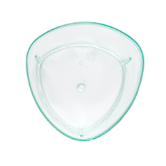 Image MISES EN BOUCHE RÉUTILISABLES "CYLINDRE"  4,7x4,7x8,1 CM VERT D'EAU PS (600 UNITÉ) #3