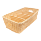 Image CORBEILLE POUR COUVERTS SIMILAIRE OSIER  53x31x15 CM NATUREL PP (1 UNITÉ) #1