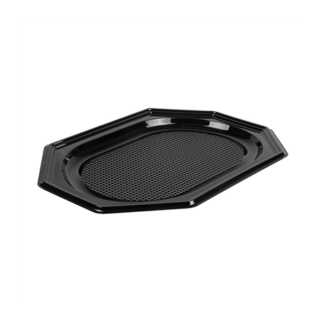 Image PLATEAUX TRAITEUR  35x25x2 CM NOIR RPET (100 UNITÉ) #1