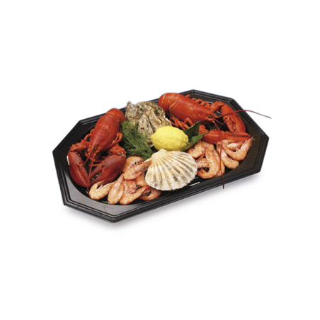 Image PLATEAUX TRAITEUR  45x30x2,5 CM NOIR RPET (100 UNITÉ) #1