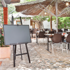 Image CHEVALET + ARDOISE  60x148 CM NOIR BOIS (1 UNITÉ) #4