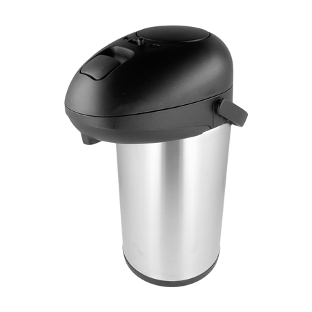 Image THERMO À POMPE "BIG" 4 L  ARGENTE INOX (1 UNITÉ) #1