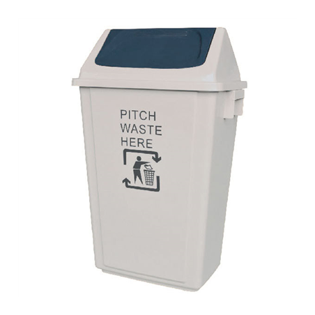 Image POUBELLE BASCULANTE  46,5x33x74CM GRIS HDPE (1 UNITÉ) #1