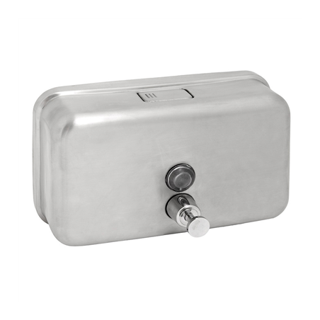 Image DISTRIBUTEUR DE GEL POUR MAINS 1 L 20x12x7,7 CM ARGENTE INOX (1 UNITÉ) #1