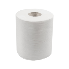 ESSUIE-MAINS "MAXI-BARRIL" ECOLABEL 1 PLI - 735 FEUILLES 22 G/M2 Ø 20x21,6 CM BLANC OUATE (6 UNITÉ)