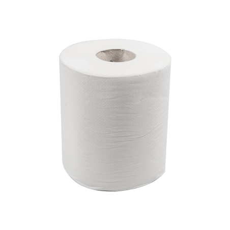 ESSUIE-MAINS "MAXI-BARRIL" ECOLABEL 1 PLI - 735 FEUILLES  22 G/M2 Ø 20x21,6 CM BLANC OUATE (6 UNITÉ)