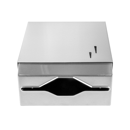 DISTRIBUTEUR POUR ESSUIE-MAINS  26,5x12x30,5 CM ARGENTE ACIER (1 UNITÉ)