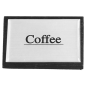 Image AFFICHAGES "COFFEE"  7,5x4,5 CM NOIR BOIS (1 UNITÉ) #2