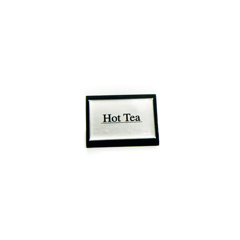 AFFICHAGES "HOT TEA" 7,5x4,5 CM NOIR BOIS (1 UNITÉ) AFFICHAGES "HOT TEA" 7,5x4,5 CM NOIR BOIS (1 UNITÉ)