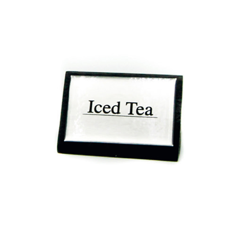 Image AFFICHAGES "ICED TEA"  7,5x4,5 CM NOIR BOIS (1 UNITÉ) #1