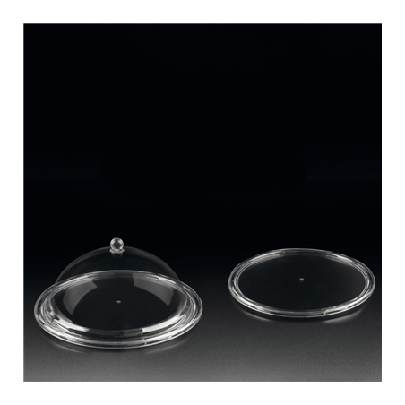 COUPOLE RONDE  Ø 30,5x15 CM TRANSPARENT POLYCARBONATE (1 UNITÉ)