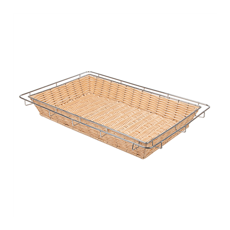 Image CORBEILLE SIMILAIRE OSIER  58,3x38,6x8,3 CM NATUREL PP (1 UNITÉ) #1