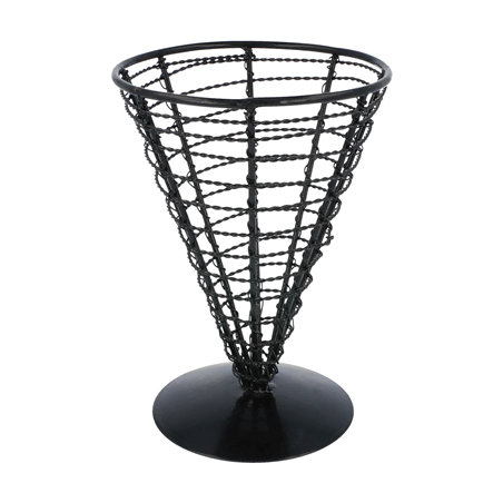 Image BASKET 'ARTINOX'  Ø 12,8x18 CM NOIR ACIER (1 UNITÉ) #1