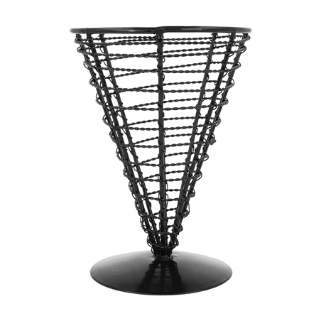 BASKET 'ARTINOX'  Ø 12,8x18 CM NOIR ACIER (1 UNITÉ)