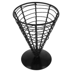 Image BASKET 'ARTINOX'  Ø 12,8x18 CM NOIR ACIER (1 UNITÉ) #3