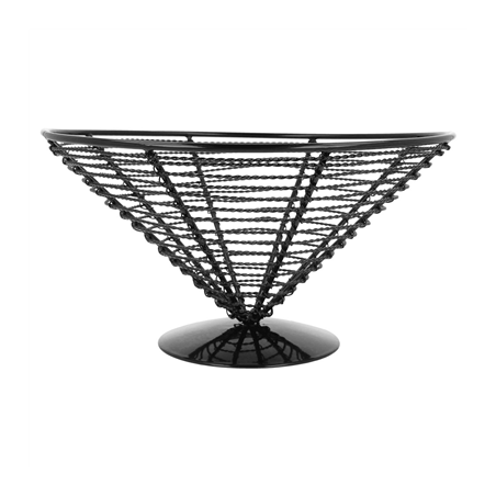 BASKET  Ø 23x12,5 CM NOIR ACIER (1 UNITÉ)