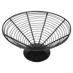 Image BASKET  Ø 23x12,5 CM NOIR ACIER (1 UNITÉ) #3