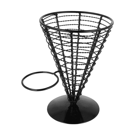 Image BASKET POUR 1 RÉCIPIENT  Ø 12,8x18 CM NOIR ACIER (1 UNITÉ) #1