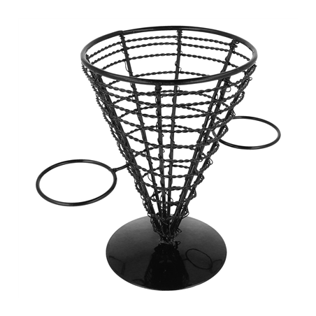 Image BASKET POUR 2 RÉCIPIENTS  Ø 12,8x18 CM NOIR ACIER (1 UNITÉ) #1