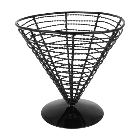 Image BASKET  Ø 18x17,5 CM NOIR ACIER (1 UNITÉ) #1