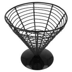 Image BASKET  Ø 18x17,5 CM NOIR ACIER (1 UNITÉ) #3