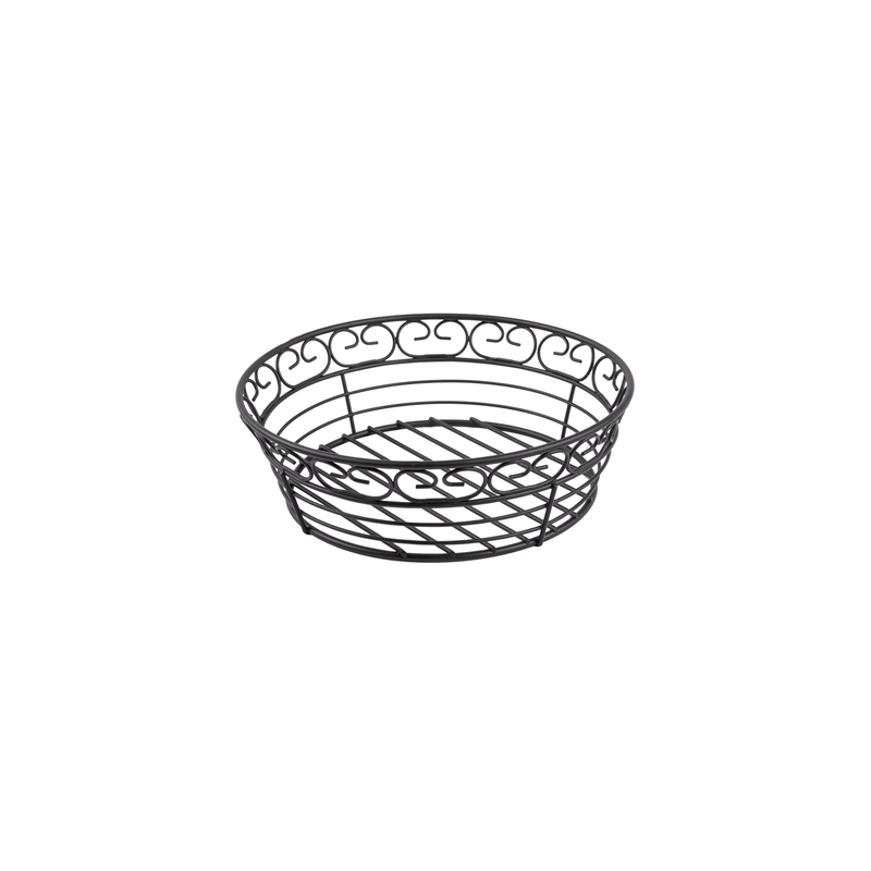 BASKET  Ø 20,3x6,3 CM NOIR ACIER (1 UNITÉ)