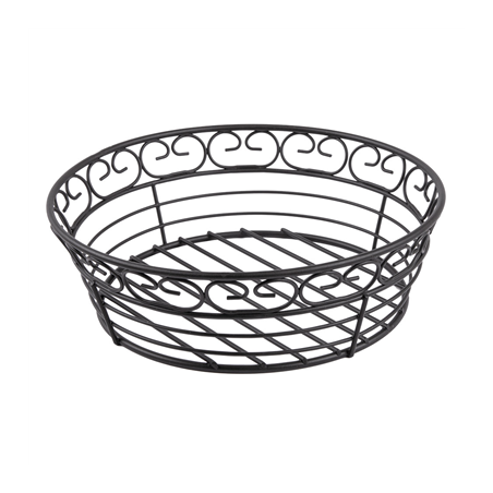 Image BASKET  Ø 20,3x6,3 CM NOIR ACIER (1 UNITÉ) #1
